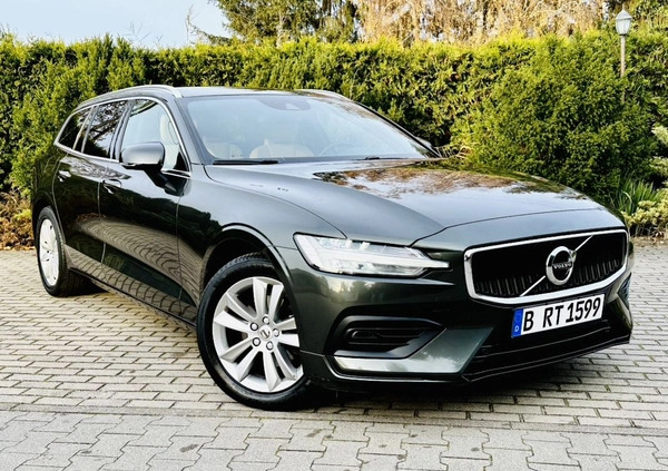Volvo V60 cena 84400 przebieg: 117890, rok produkcji 2018 z Żukowo małe 781